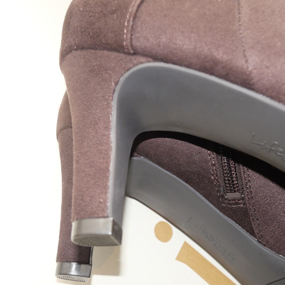 NEW LifeStride Women's 9.5 Guild Knee High WIDE CALF Heeled Boots  Brown - Picture 10 of 12